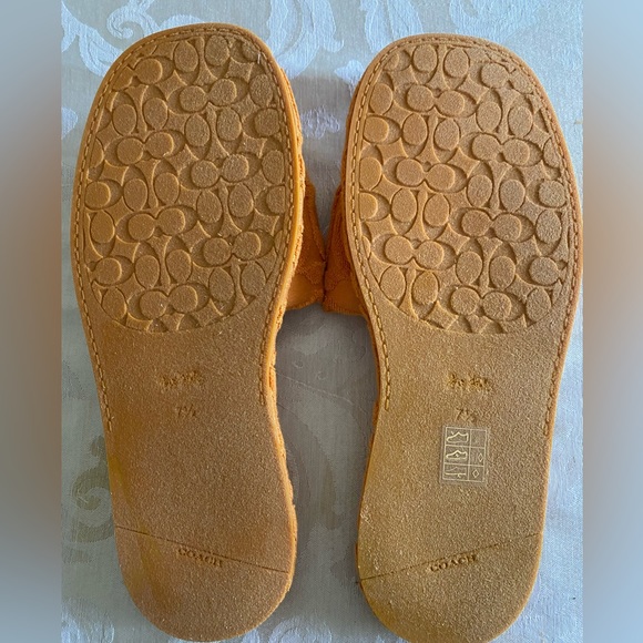 New Coach Bridgett Terry slides. Papaya 7. 5B and 8.5B NWB - Picture 2 of 4